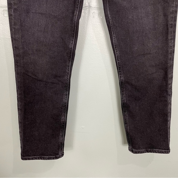Agolde Riley High Rise Crop Jeans In Washed Black Womens Size 26 - Picture 4 of 12